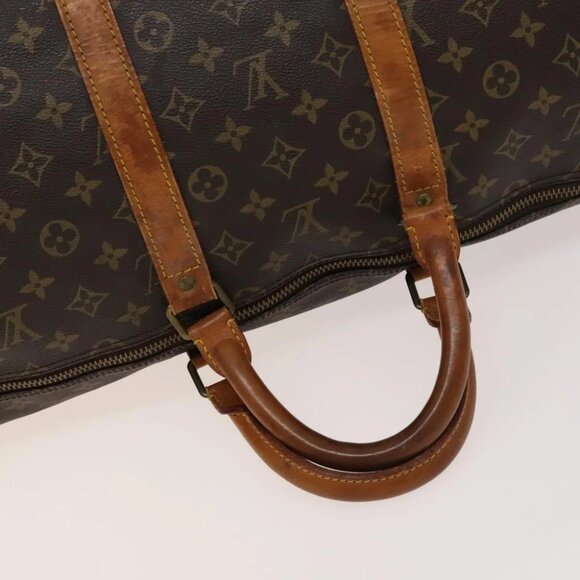 LOUIS VUITTON Monogram Keepall Bandouliere 55 Boston Bag - Picture 7 of 15
